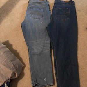 2 pairs of American Eagle Mom Jeans